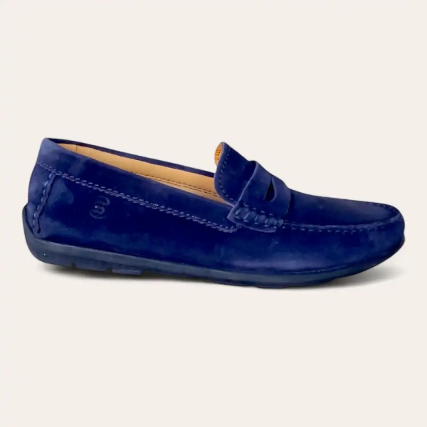 Mocassine  En Daim Blue  R:2001